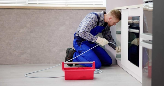 Drain cleaning services in the kitchen